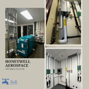 Plumbing installation for Honeywell Aerospace